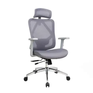 Silla Ergonómica Gris ajustable